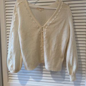 Sezane Button Up Jumper